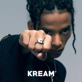 KREAM S925 Sterling Silver Shell Ring Cross Ring - COPPING THREADS - KREAM